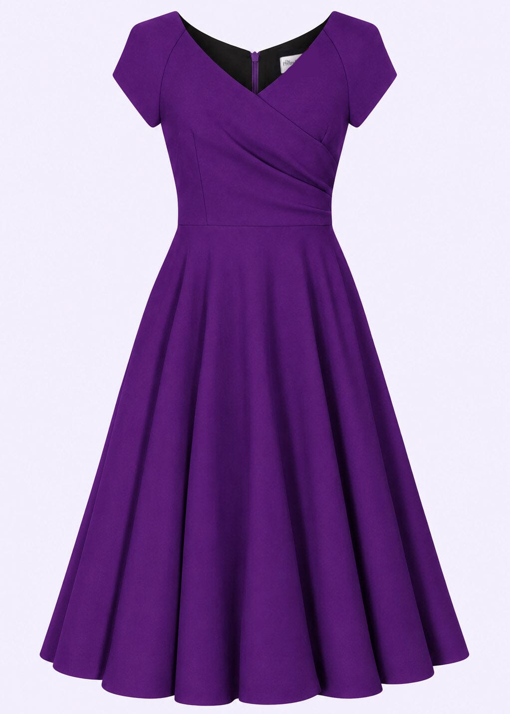 1950'er Hourglass swing kjole - lilla swing kjole Pretty Dress Company