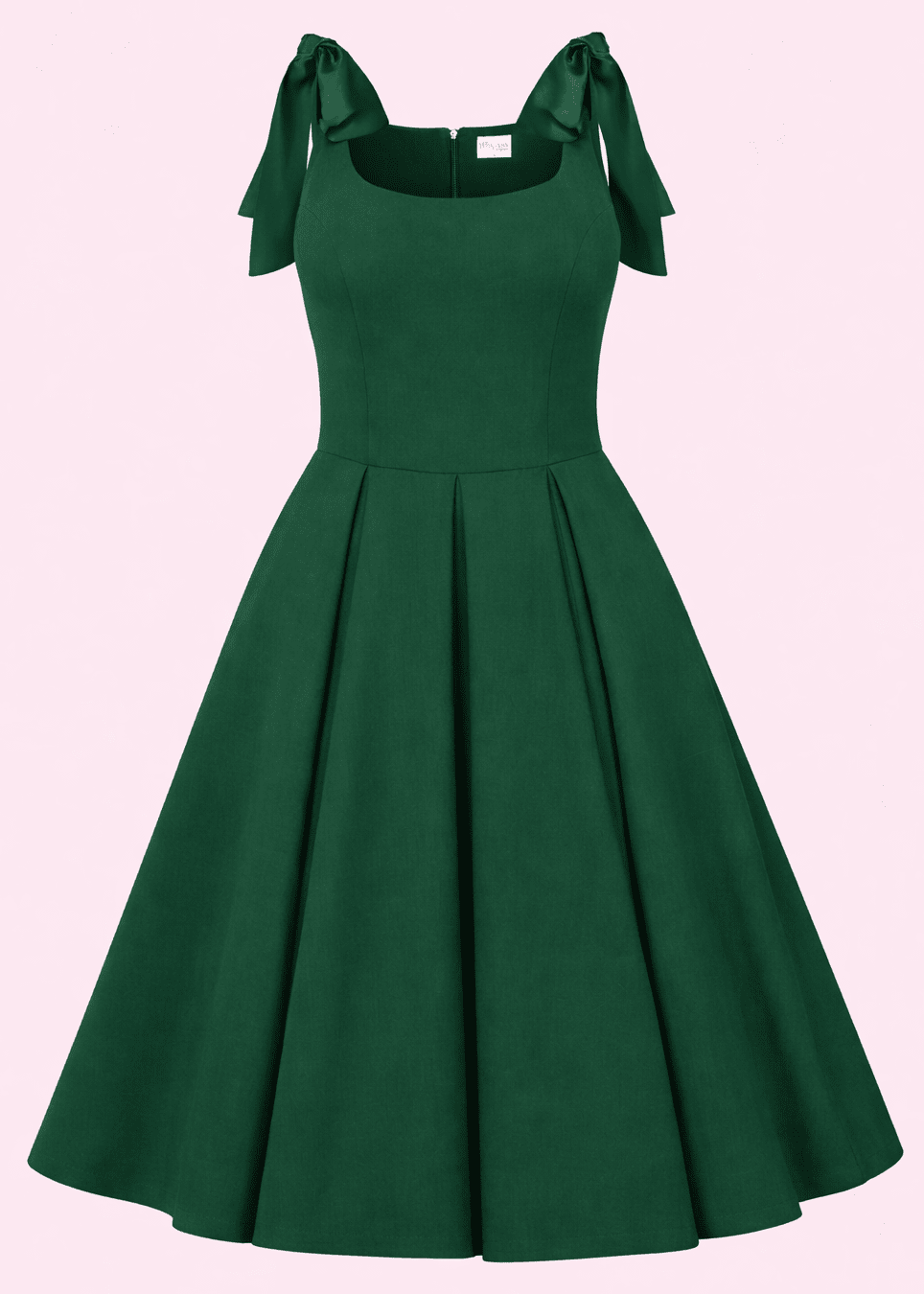 Josephine Midi Dress in green – Elegant vintage-inspired style