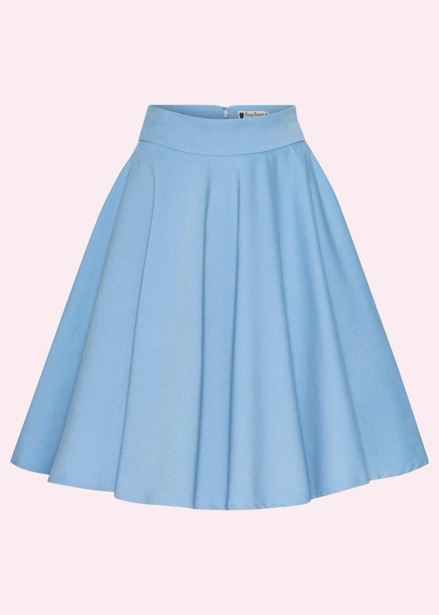 1950er stils swingnederdel i lys himmelblå swing nederdel Daisy Dapper