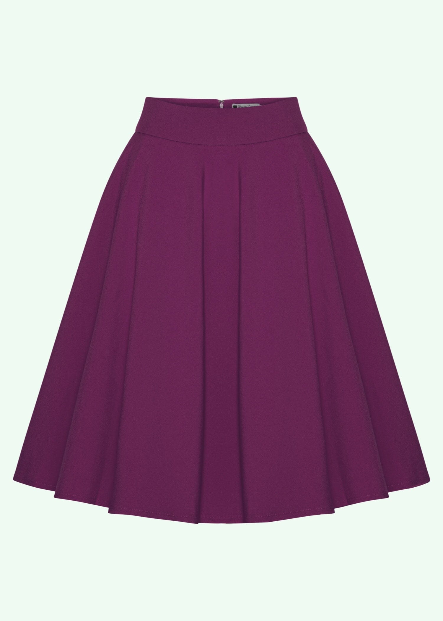 1950er stils swingnederdel i magenta swing nederdel Daisy Dapper