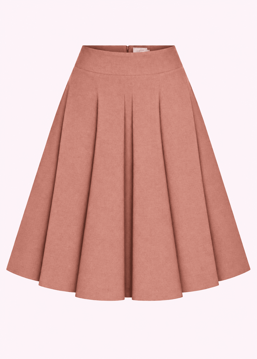 1950'er stils swingnederdel - rose linen look swing nederdel Daisy Dapper
