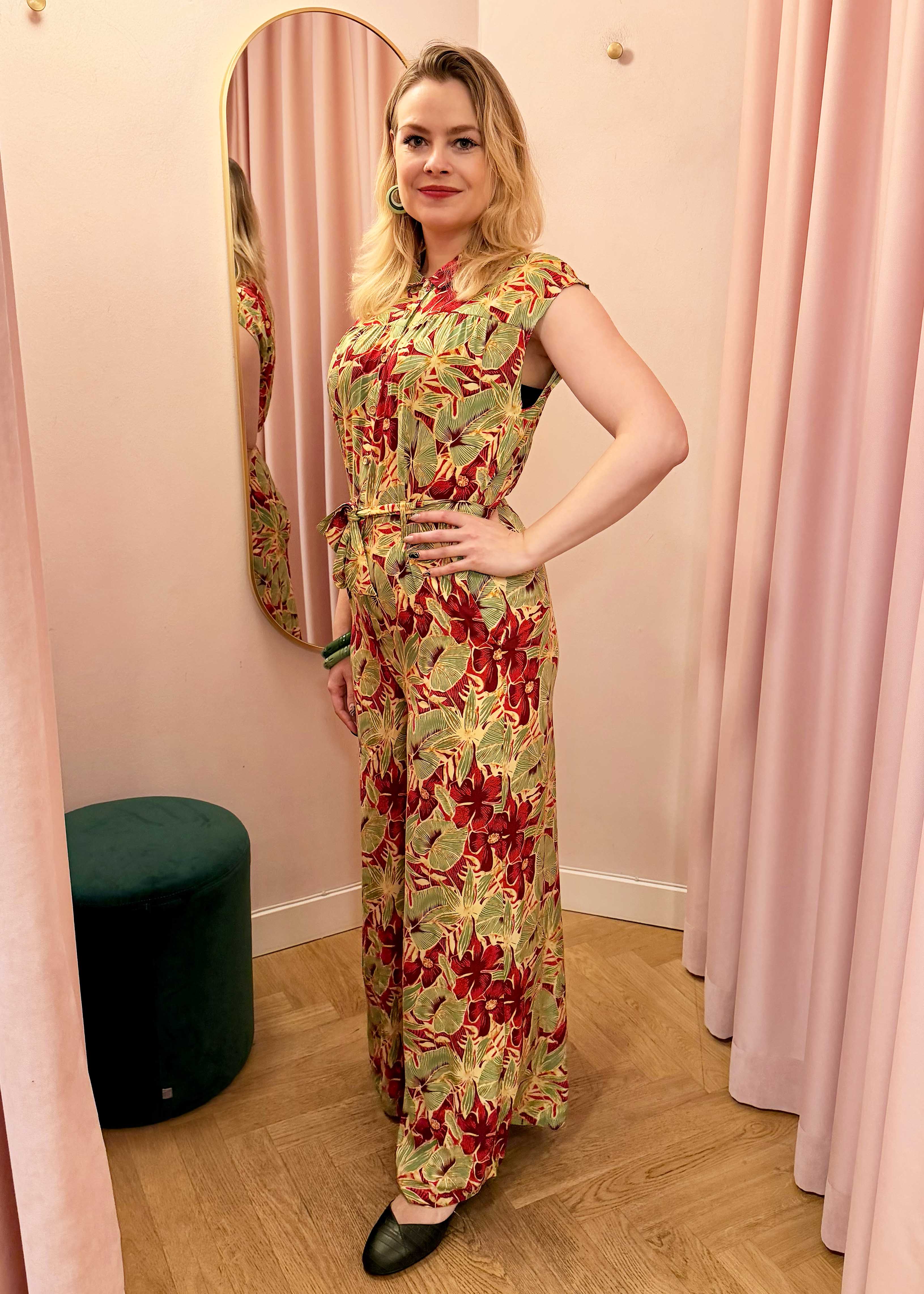 Amy buksedragt blomster print buksedragt King Louie