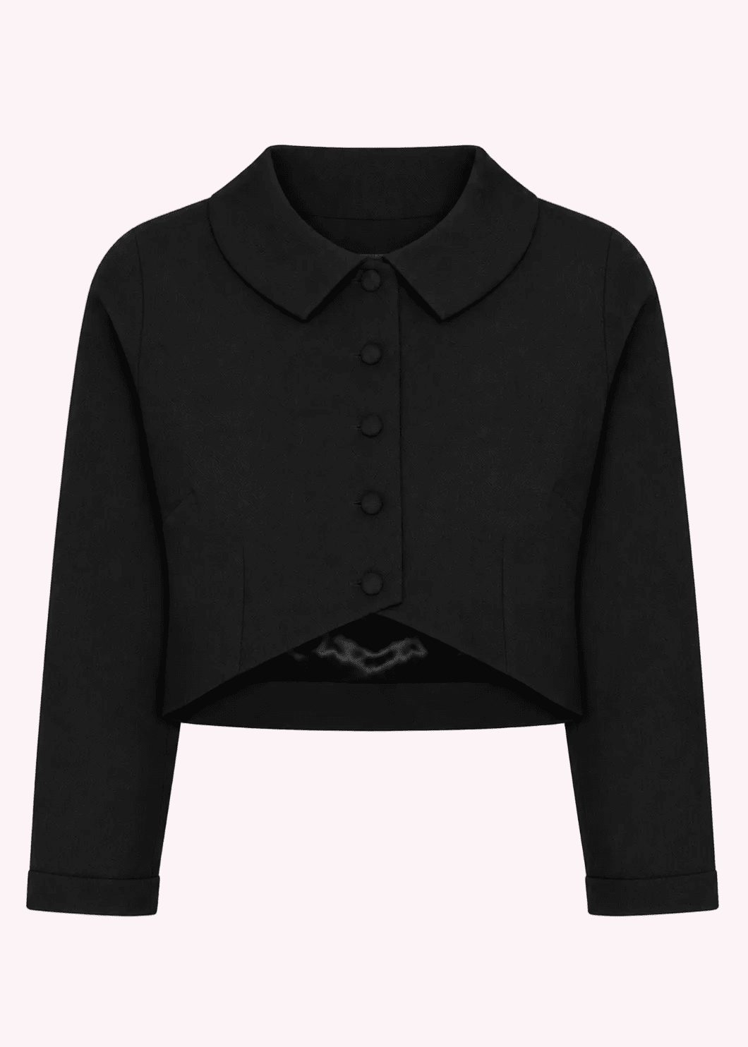 Bolero jakke - sort linen look Bolero Daisy Dapper