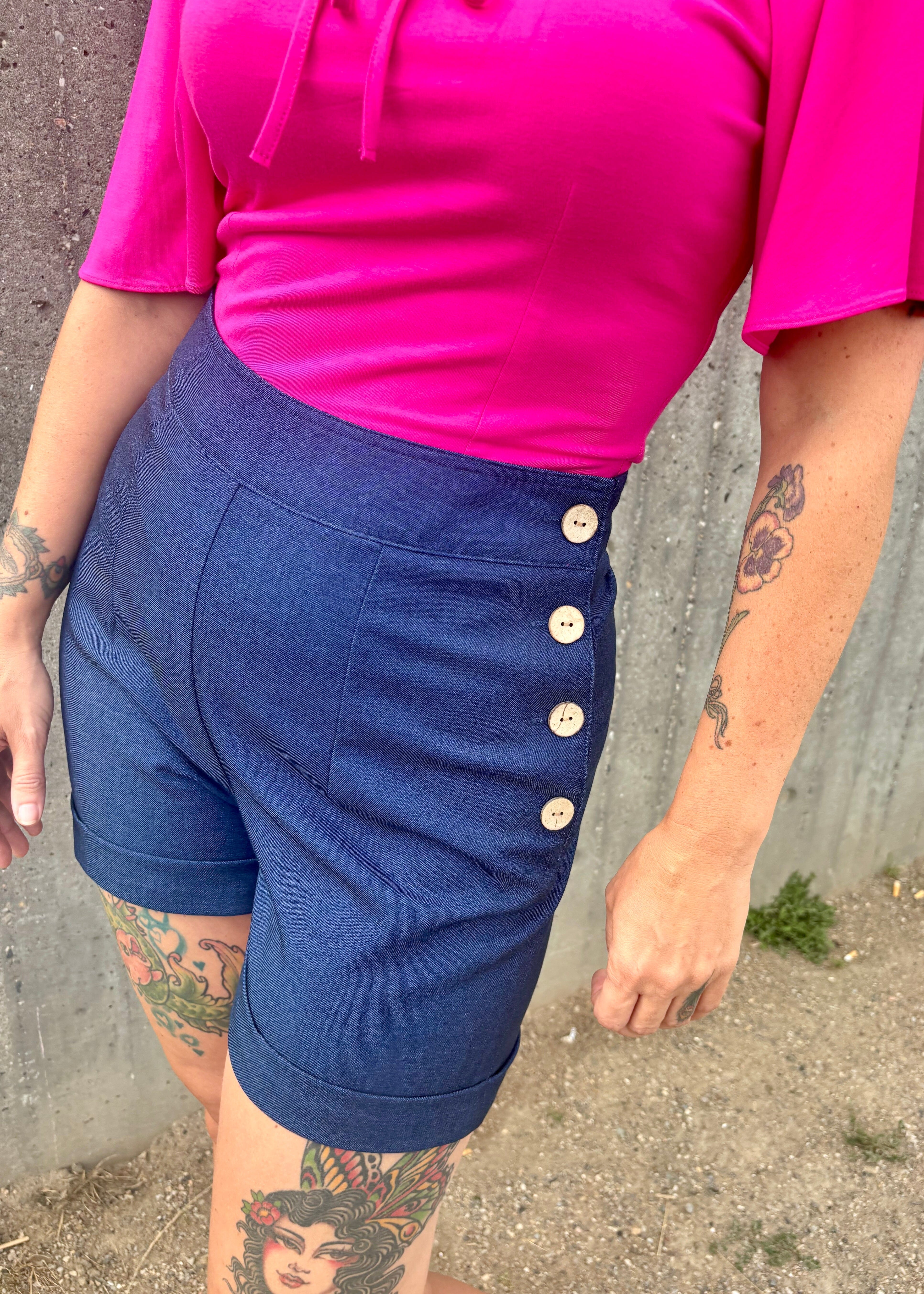 Butterfly top - pink jersey top Daisy Dapper