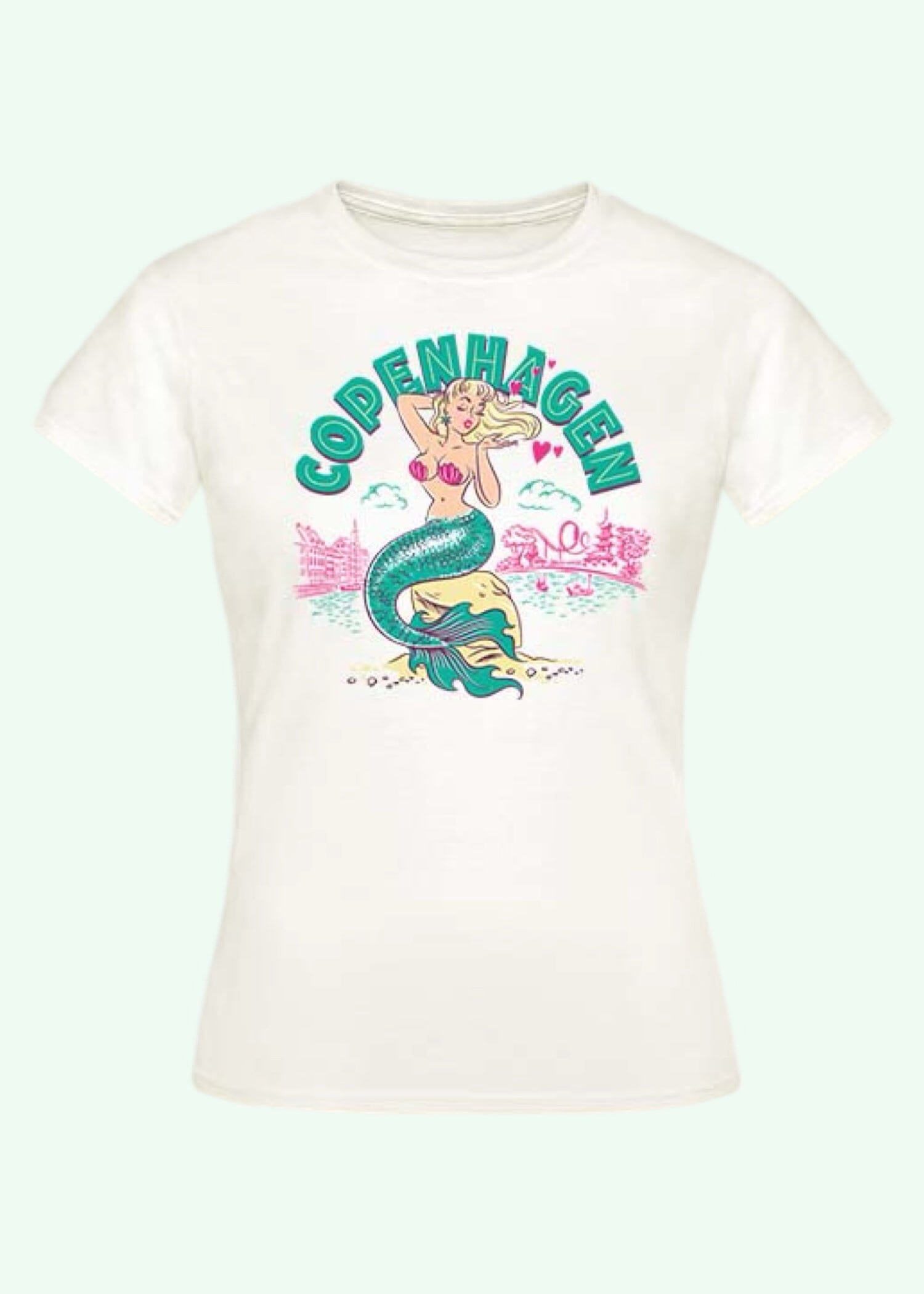 "Copenhagen" T-shirt i 1950'er stil tshirt Rock It Rosie
