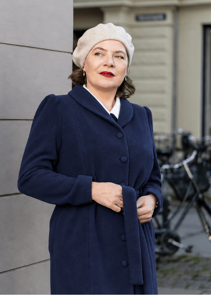 Dahlia Frakke - navy frakke Very Cherry