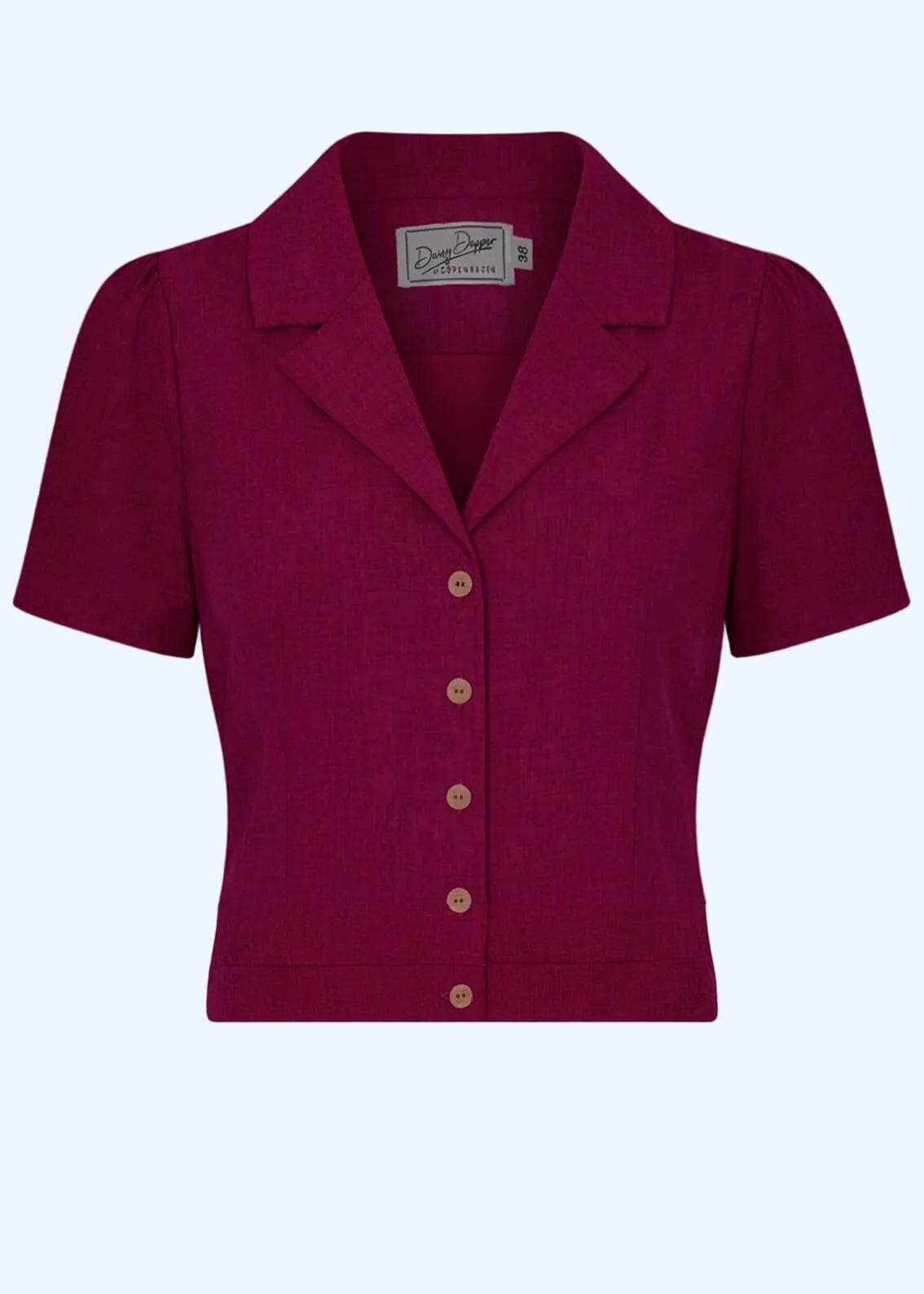 Daisy kortærmet skjorte - berry kortærmet skjorte Daisy Dapper