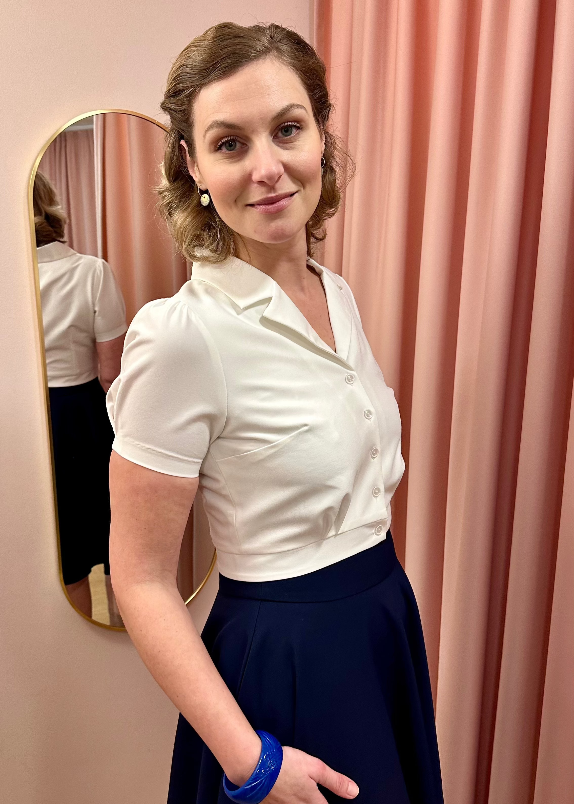 Daisy kortærmet skjorte i hvid kortærmet skjorte Daisy Dapper