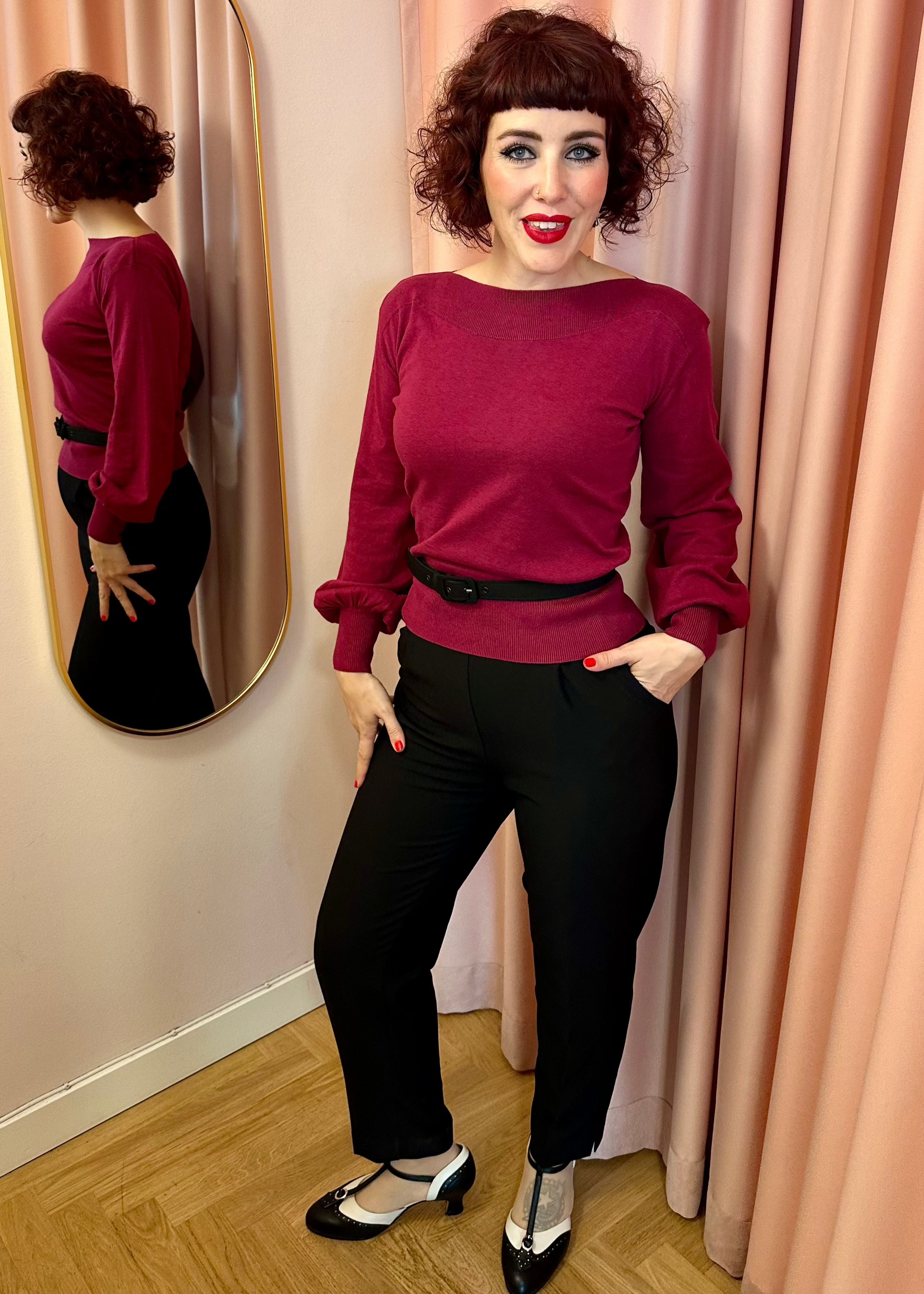 Dorothy Tapered ankelbukser i sort bukser Weekend Doll