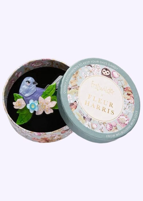 Gentle Bluebird Brooch Accessories Erstwilder