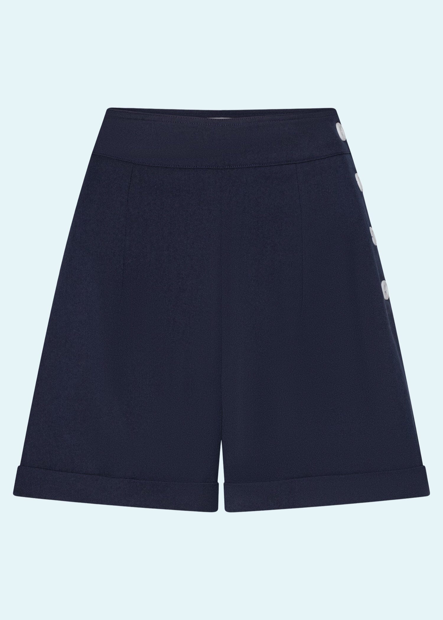 Højtaljede shorts i Navy blå Shorts Daisy Dapper