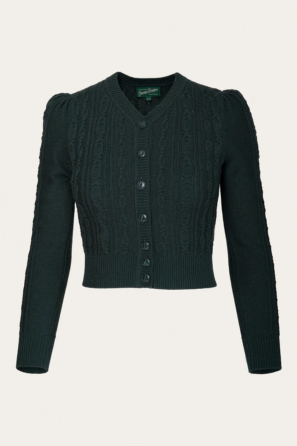 Ice Skater Cardigan - Bottle Green cardigan Emmy Design
