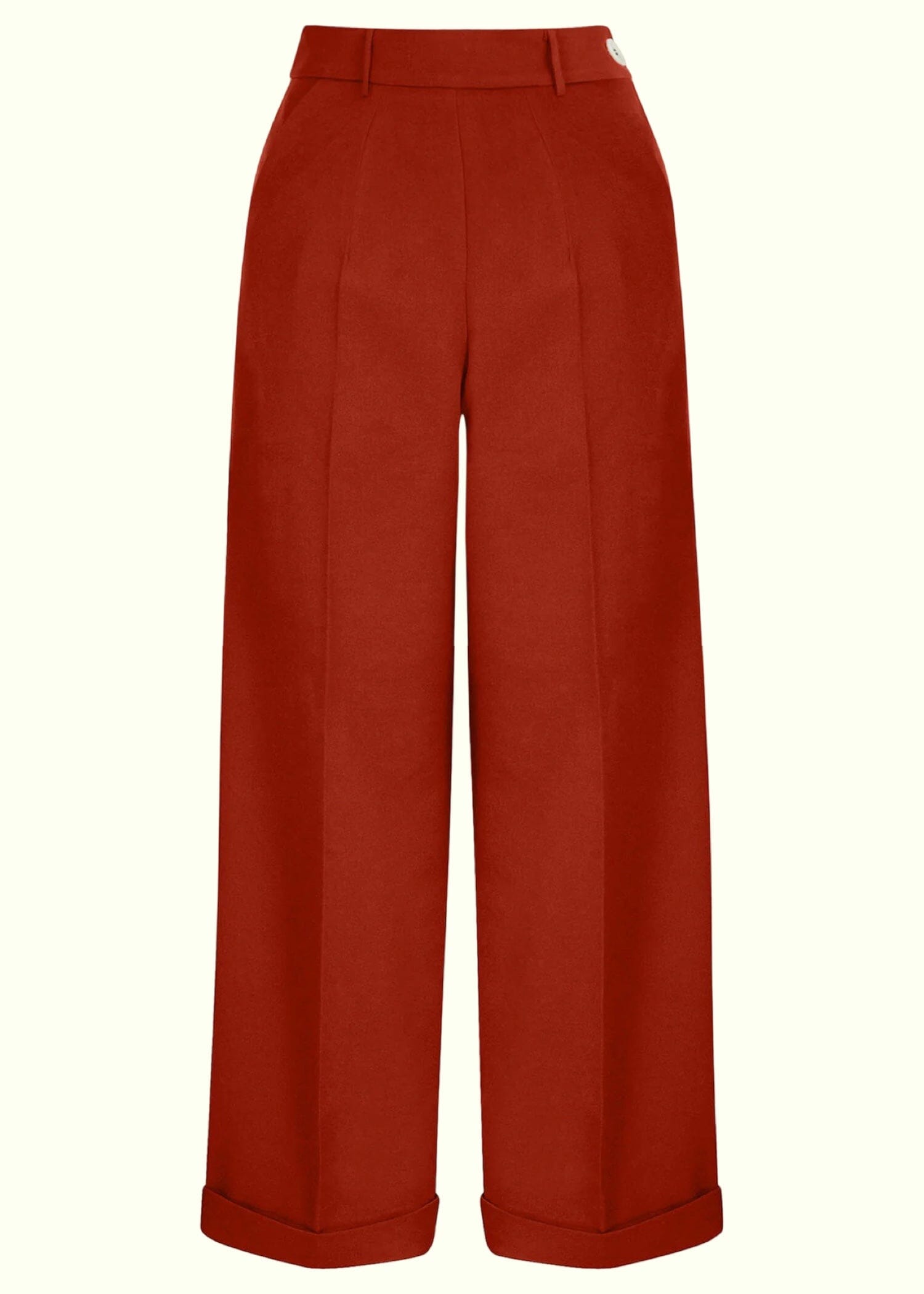 Klassiske højtaljede bukser i rust bukser Weekend Doll