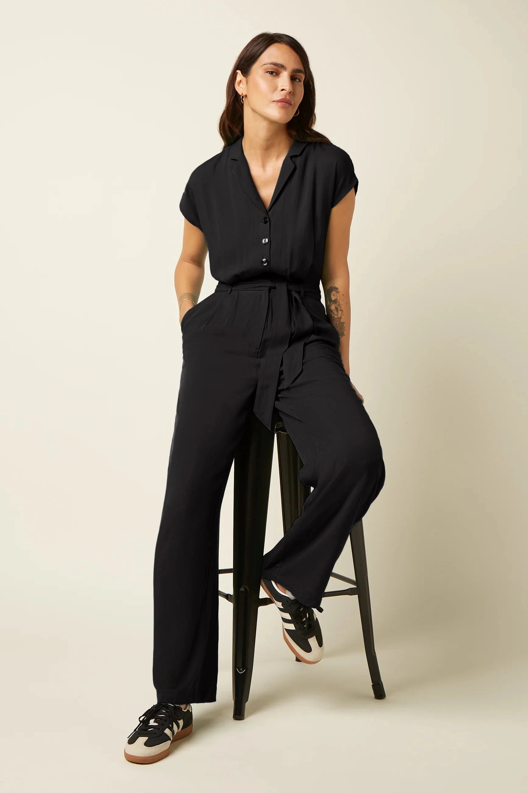 Maria Jumpsuit Atomic - Sort buksedragt King Louie