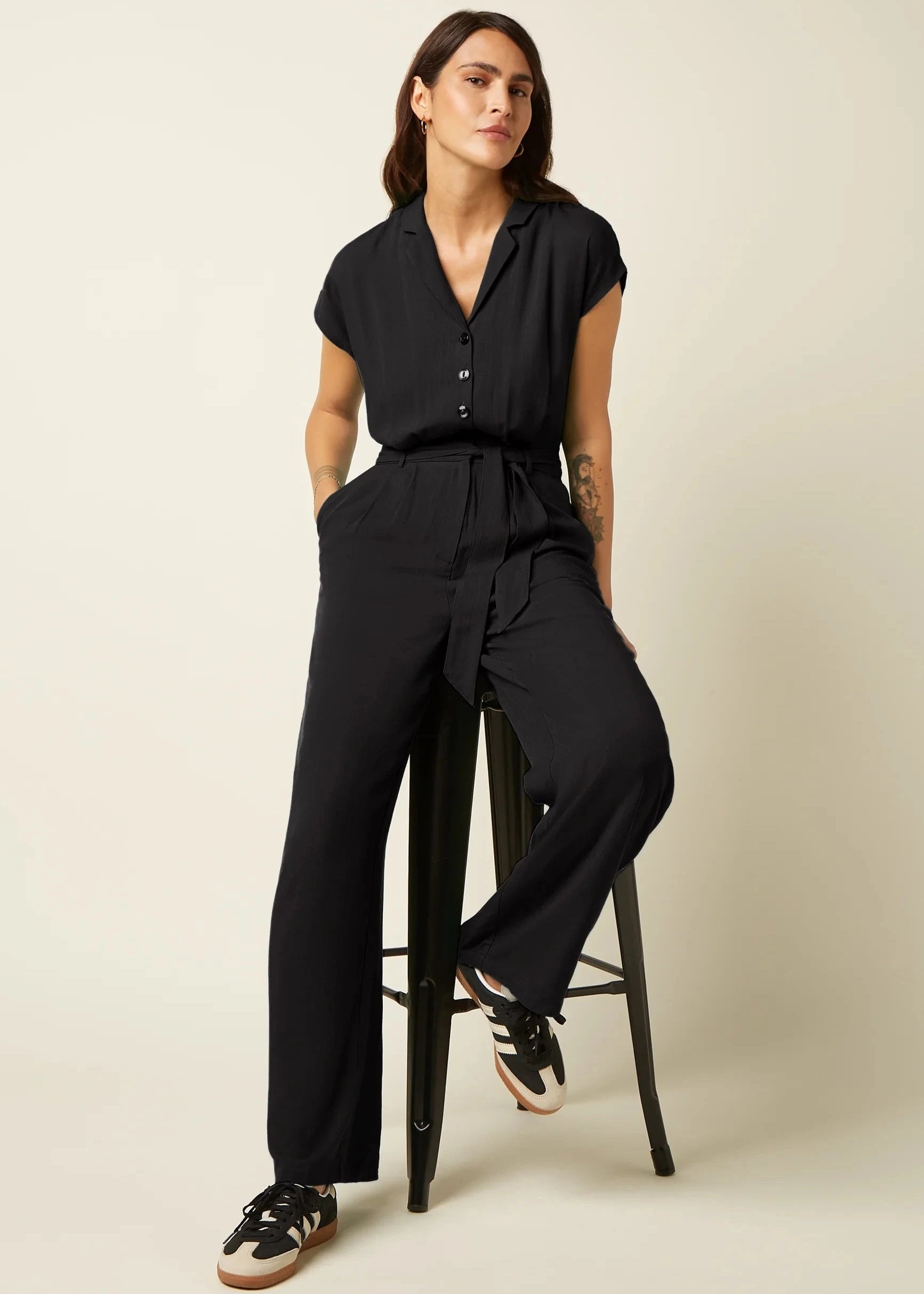 Maria Jumpsuit Atomic - Sort buksedragt King Louie