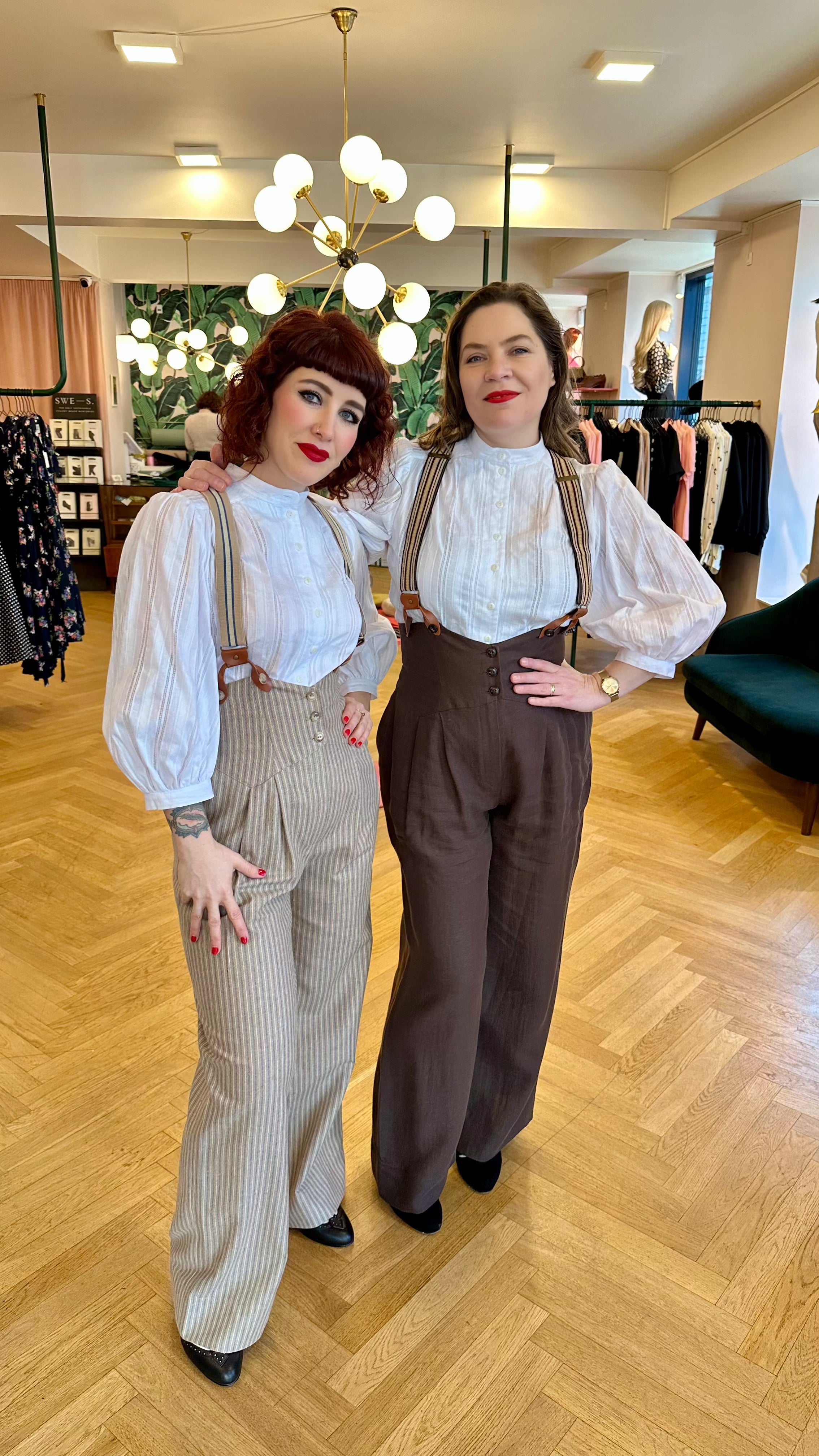 Miss Fancy Pants Slacks i brun hør bukser Emmy Design