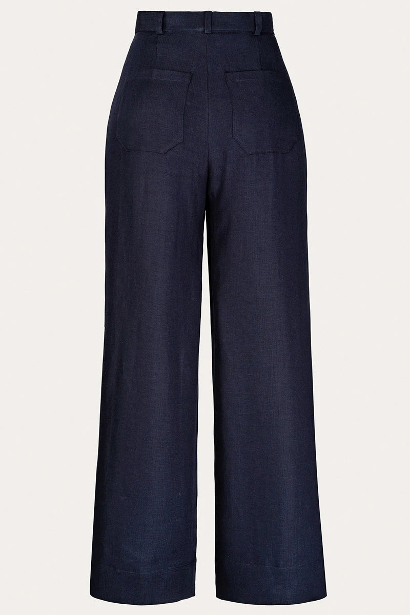 Miss Pocket Pants i navy bukser Emmy Design