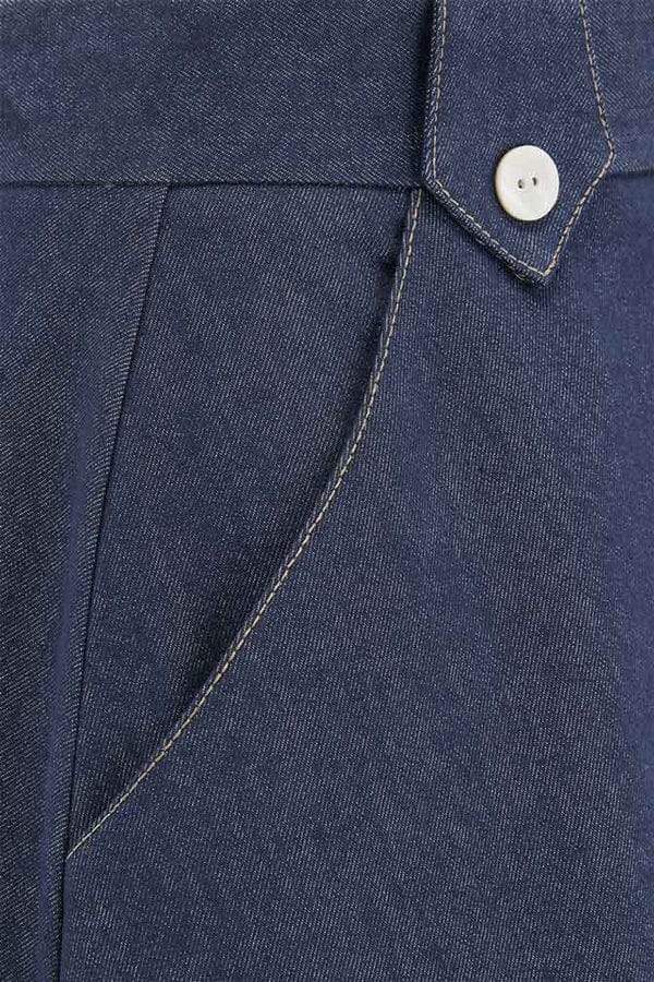 Monroe A-line nederdel i indigo blå denim aline nederdel Weekend Doll
