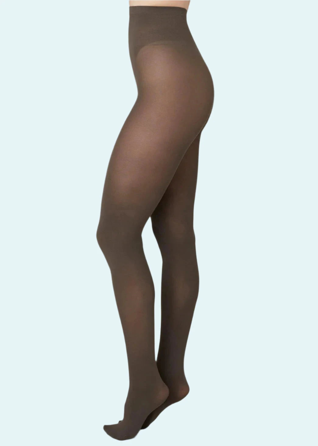 Olivia strømpebukser i brun 60 denier toej Swedish Stockings