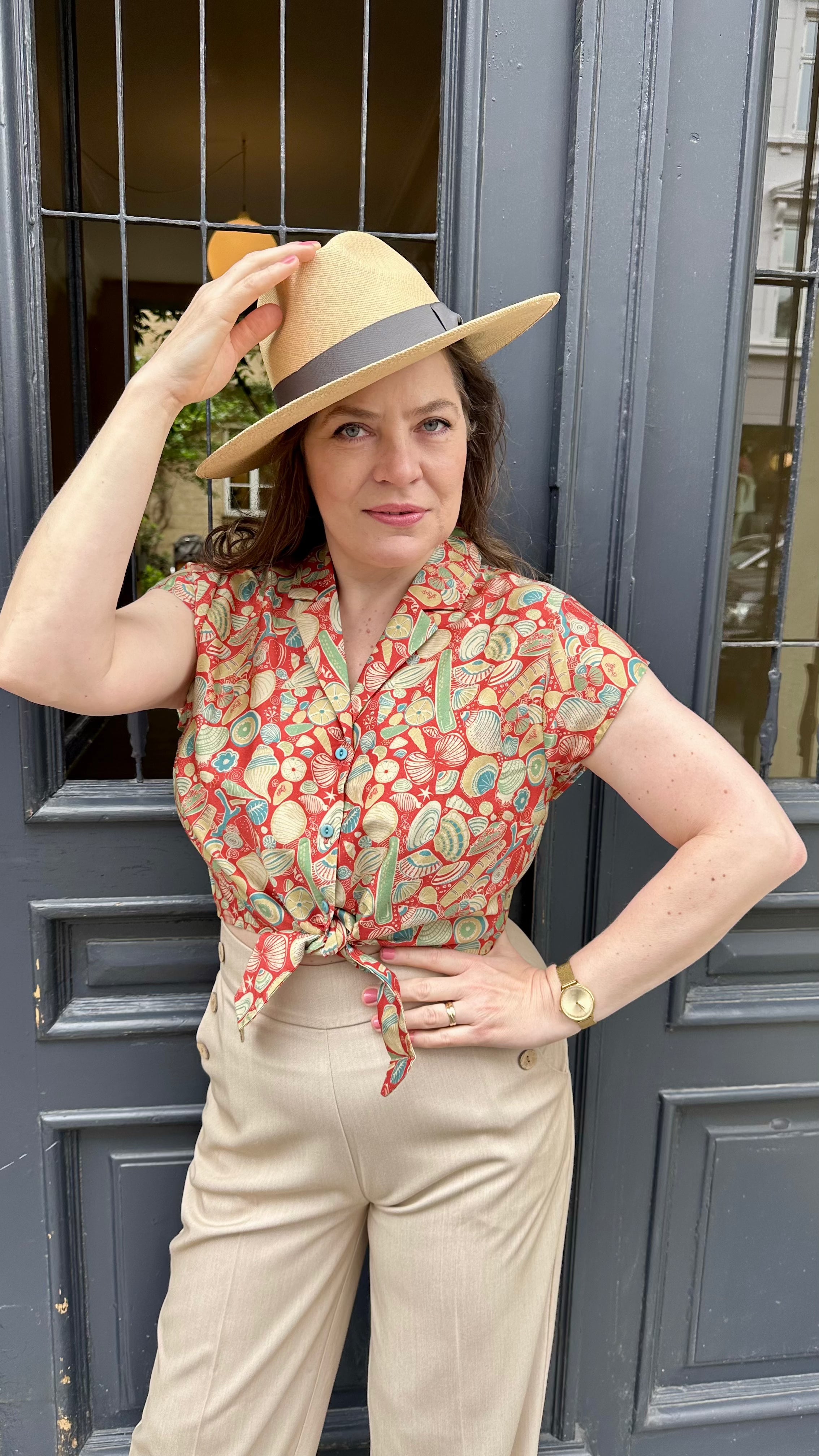Peggy bindetop med konkylier og muslinger top Palava