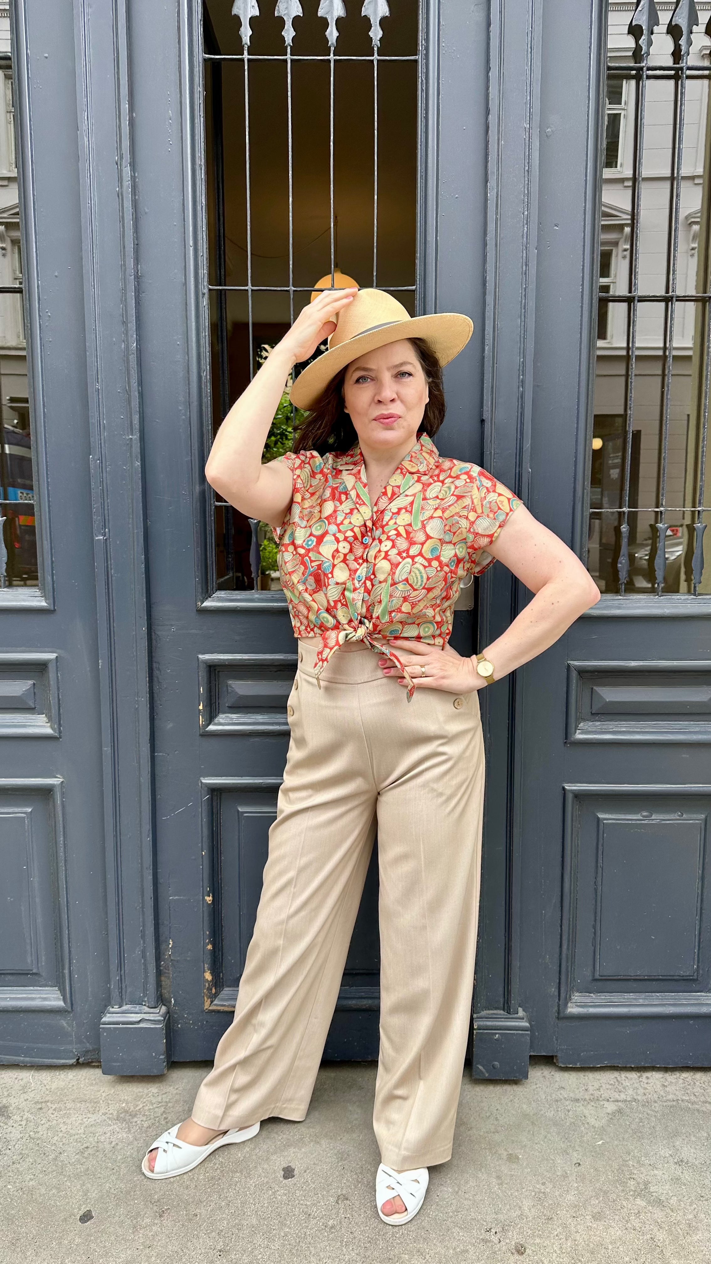 Peggy bindetop med konkylier og muslinger top Palava