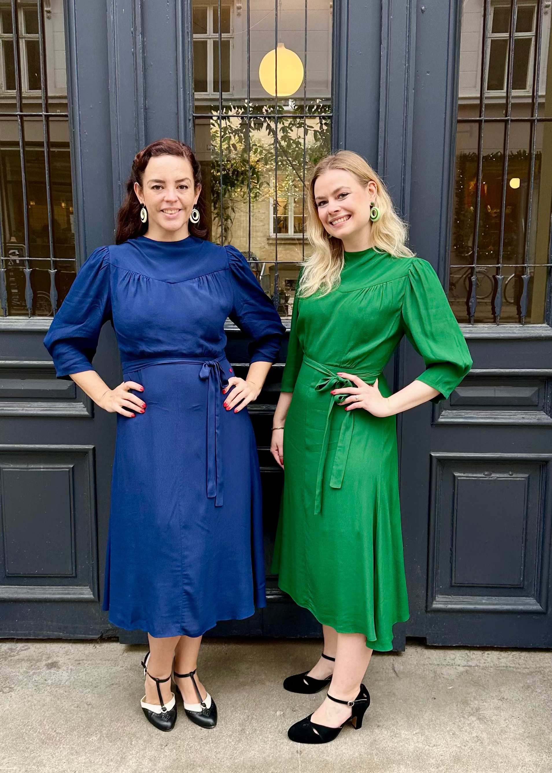 Rita midi kjole - grøn aline kjole Weekend Doll