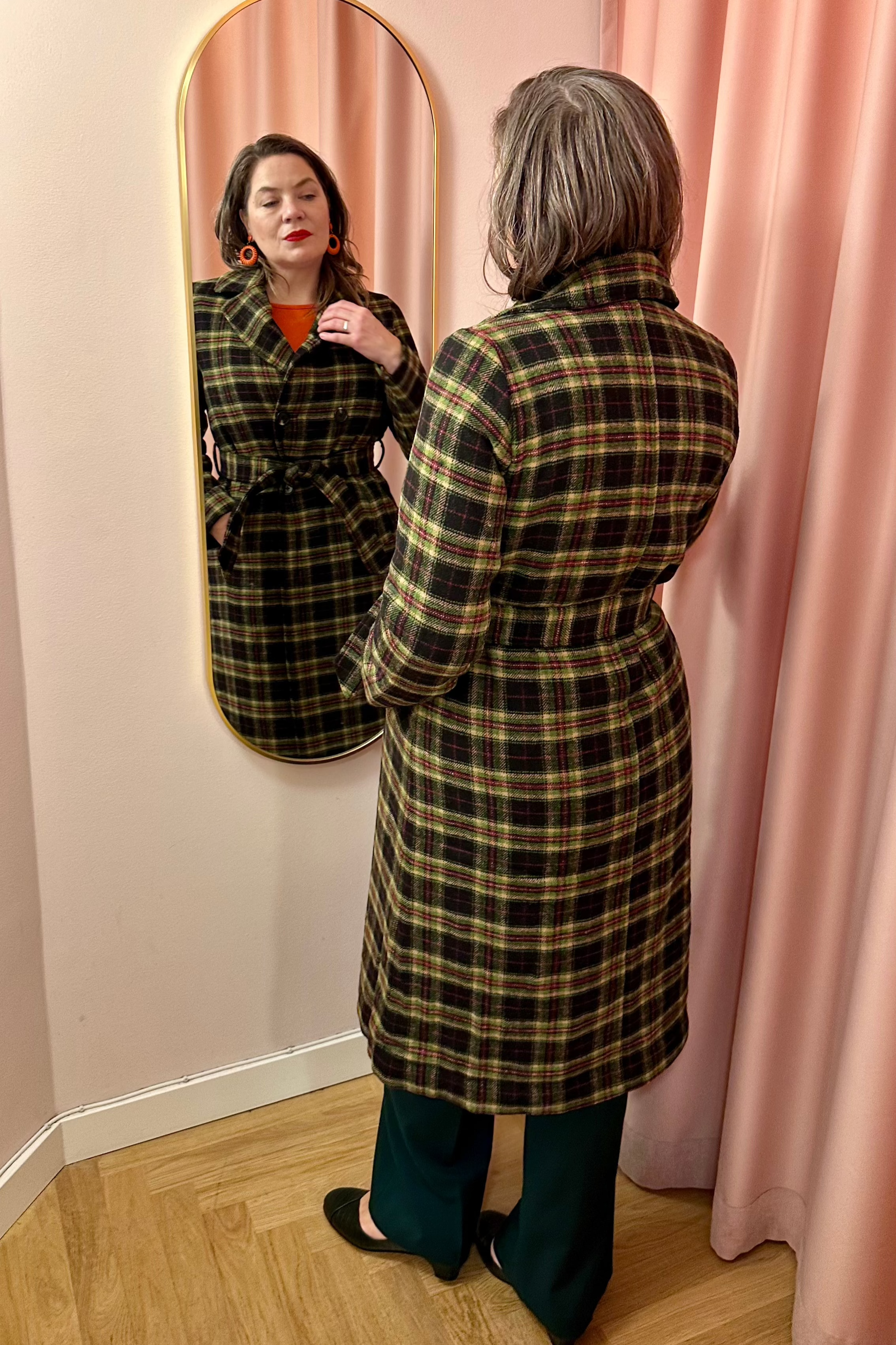 Robin frakke i tartan mønster frakke King Louie