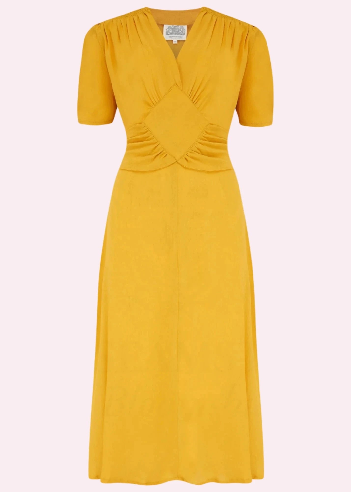 mustard yellow a line dress A-Line Mustard Cocktail Dresses Elegant Dress Semi FormalDress Wedding  Guest Floor Length Sleeveless Off Shoulder Satin with Bow(s) Pleats 2026