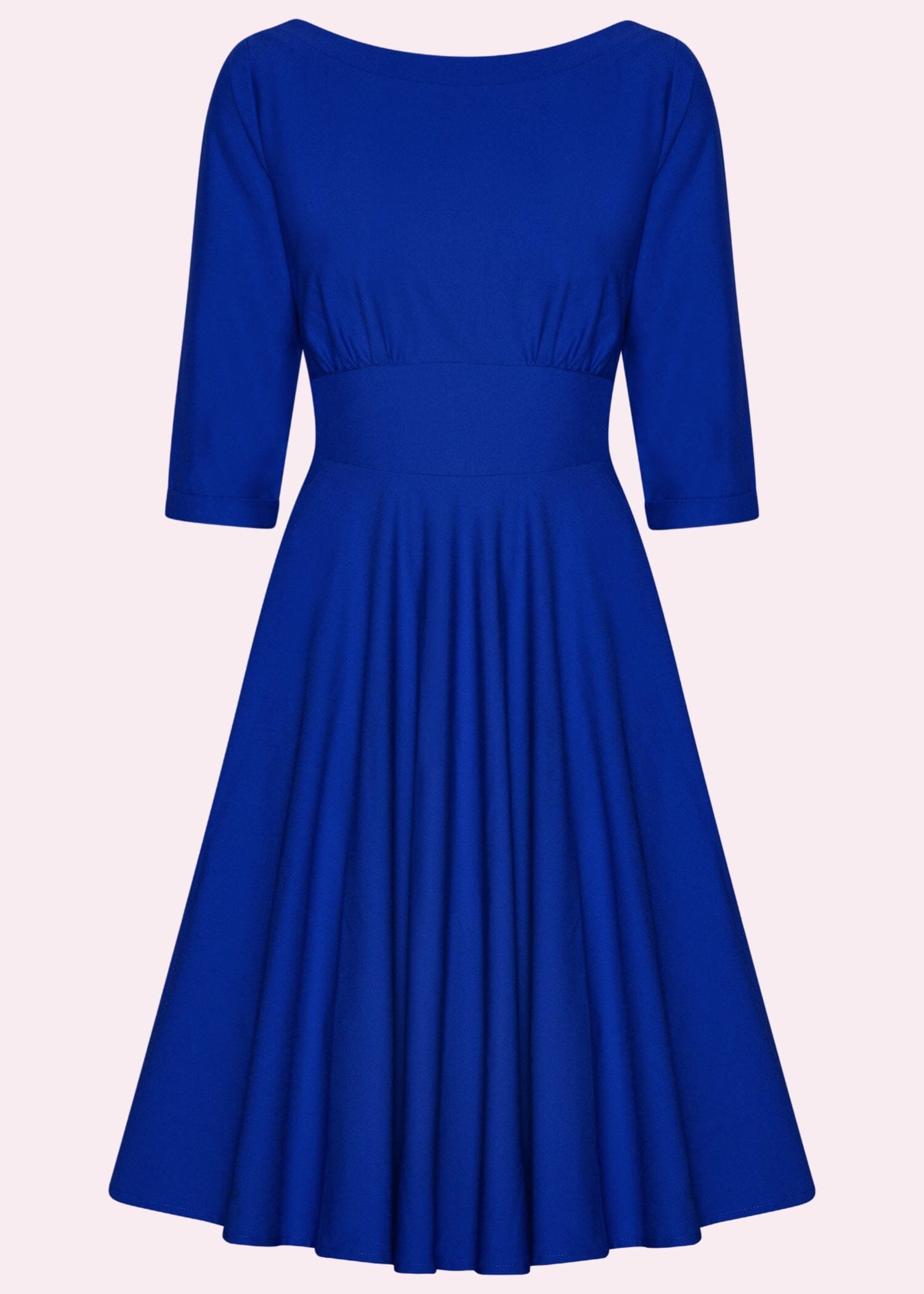 Ruby boatneck swingkjole i kongeblå swing kjole Daisy Dapper