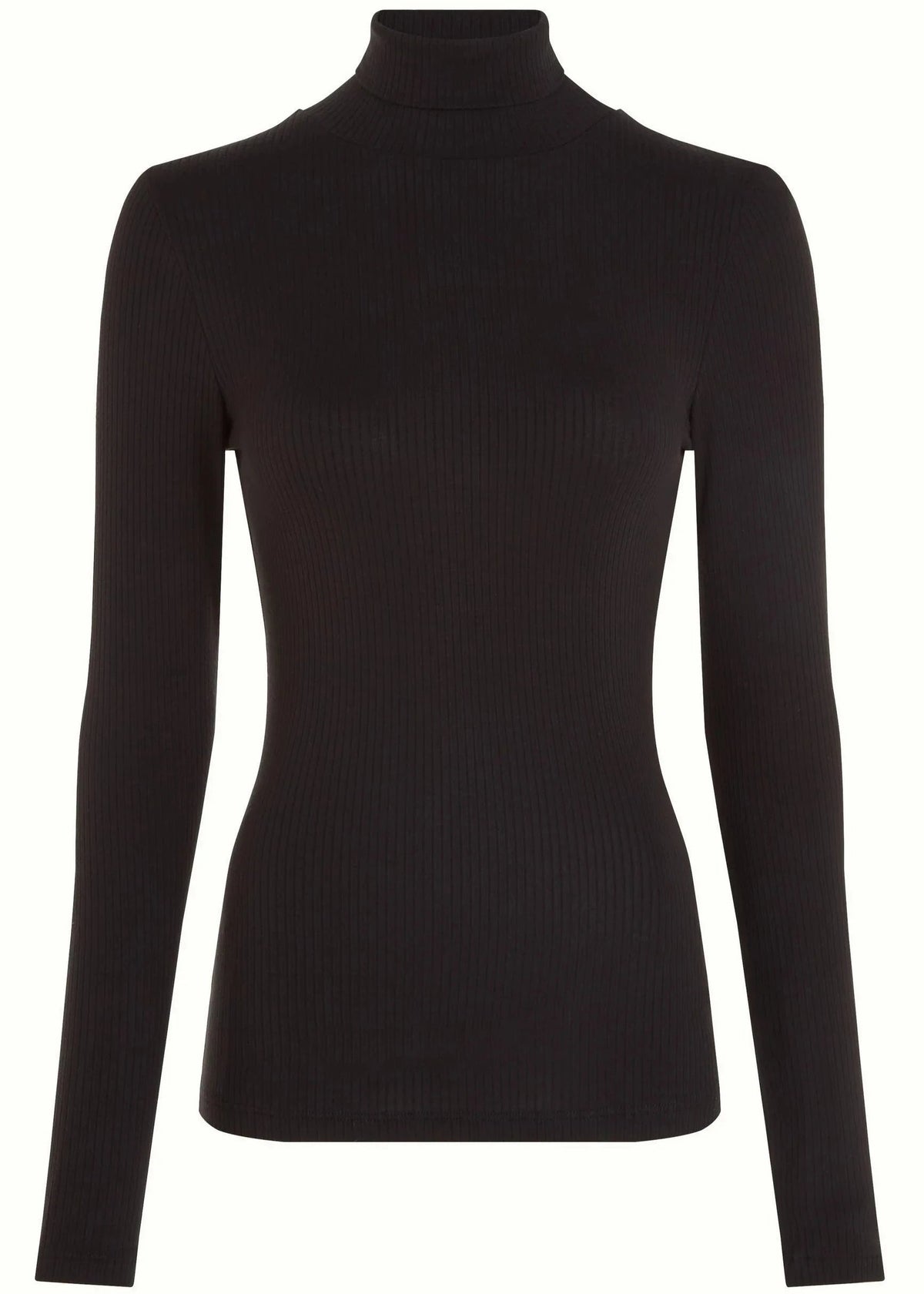 Rullekrave jersey top i sort jersey top Mondo Kaos