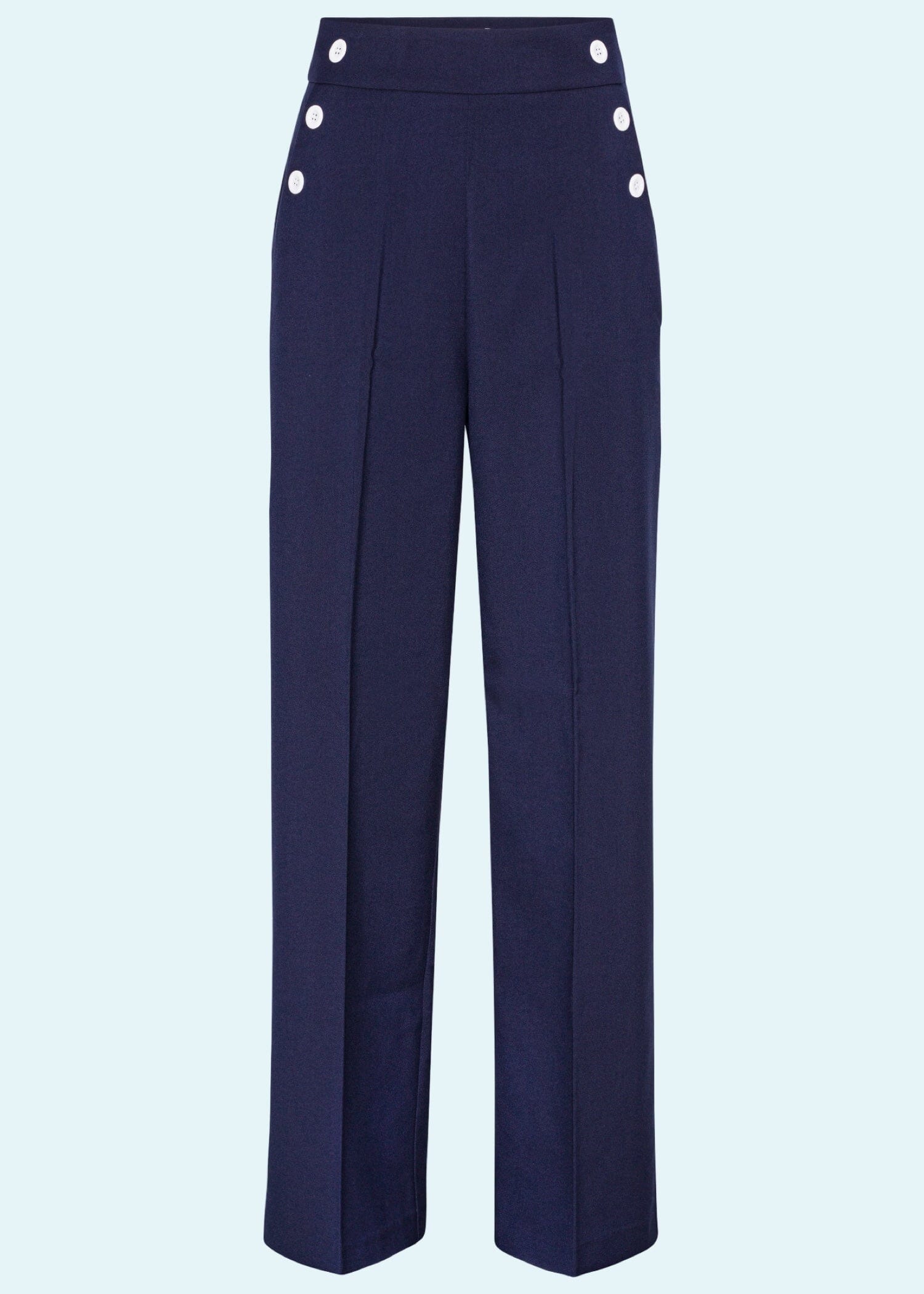 Sally højtaljede sailor bukser i navy blå bukser Daisy Dapper