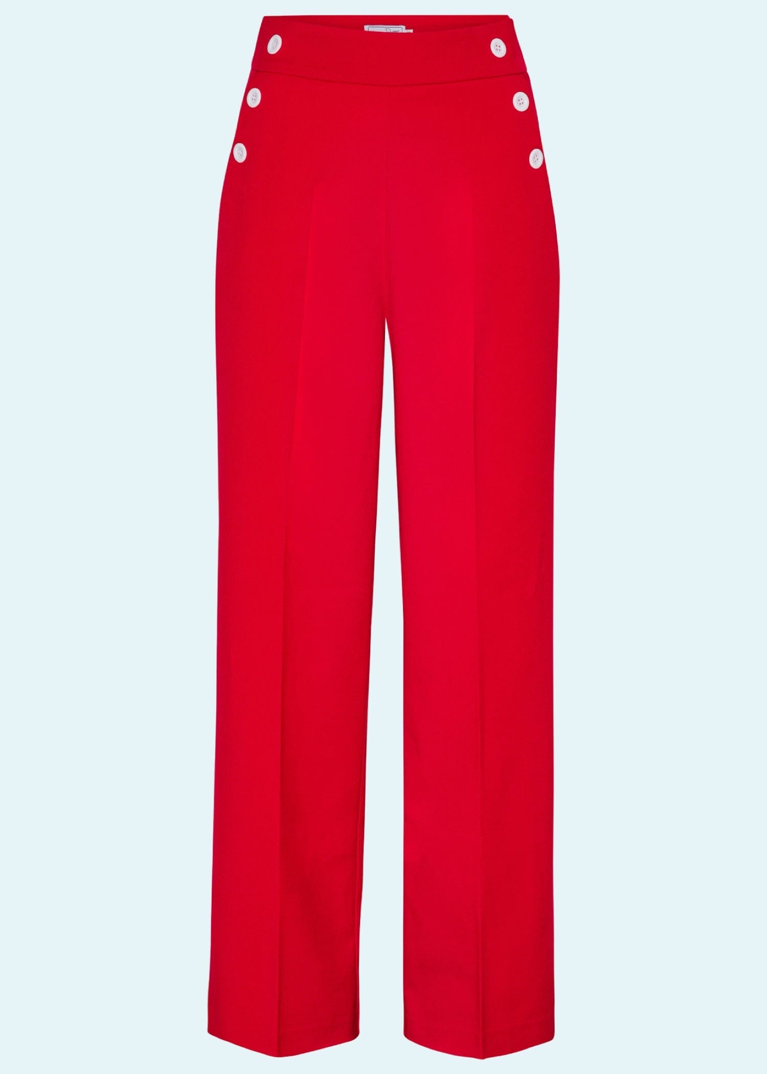 Sally højtaljede sailor bukser i rød bukser Daisy Dapper