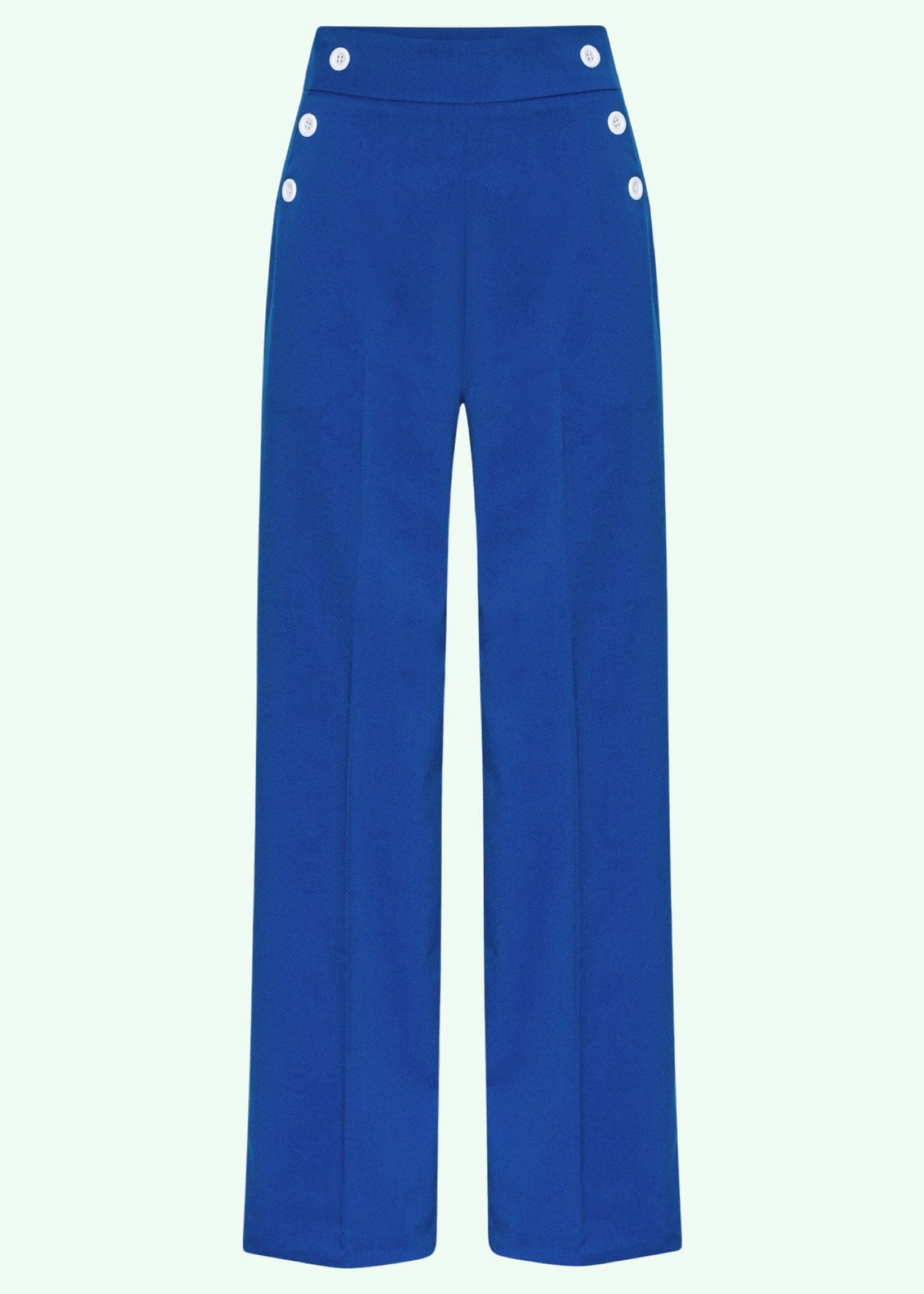 Sally højtaljede sailorbukser i koboltblå tøj Daisy Dapper