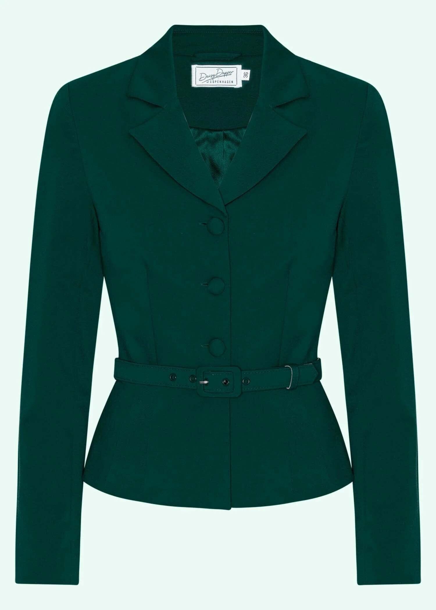 Siri taljeret blazer i grøn jakke Daisy Dapper