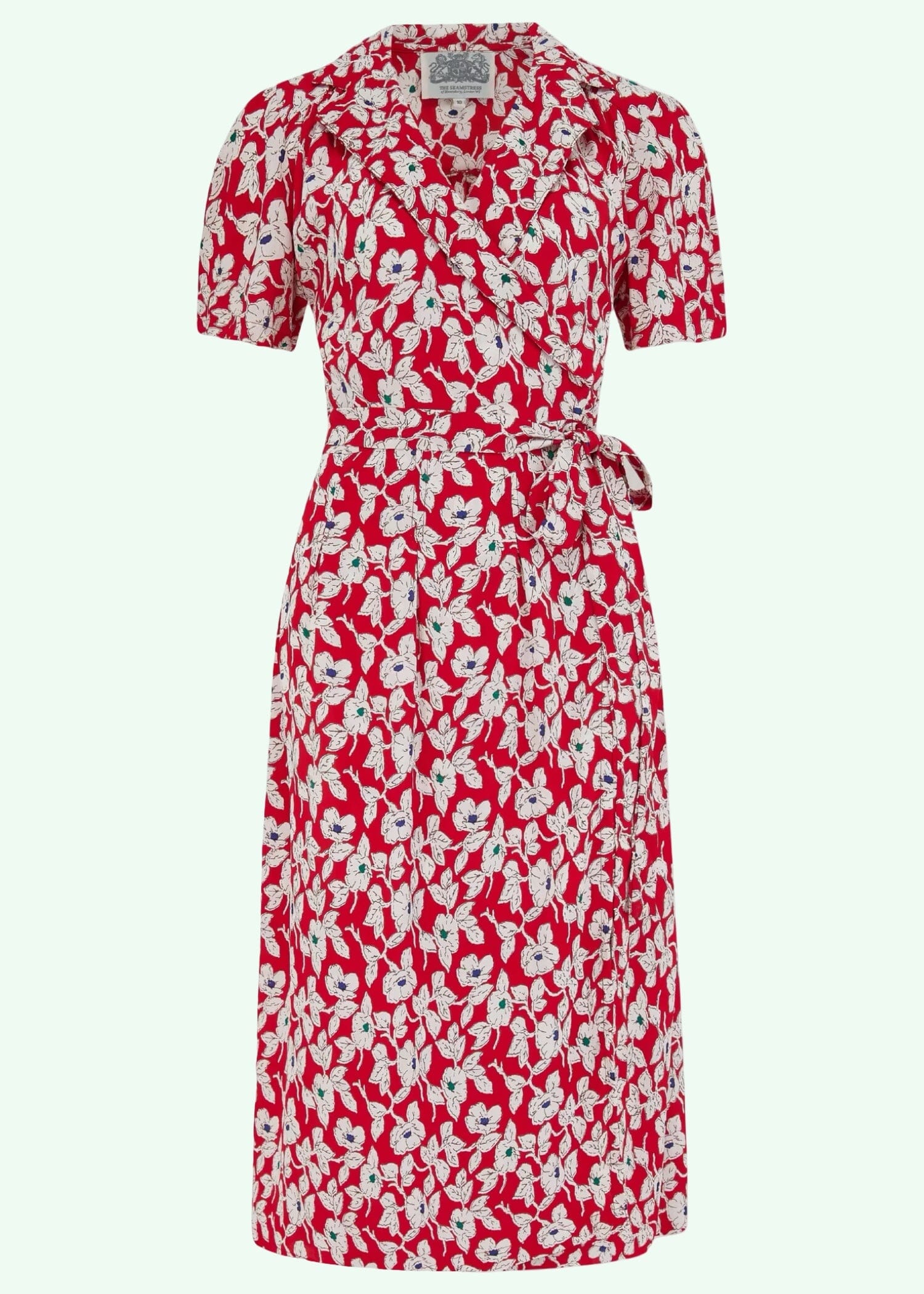 Slåom kjole i 'pansy' print slåom kjole Seamstress Of Bloomsbury