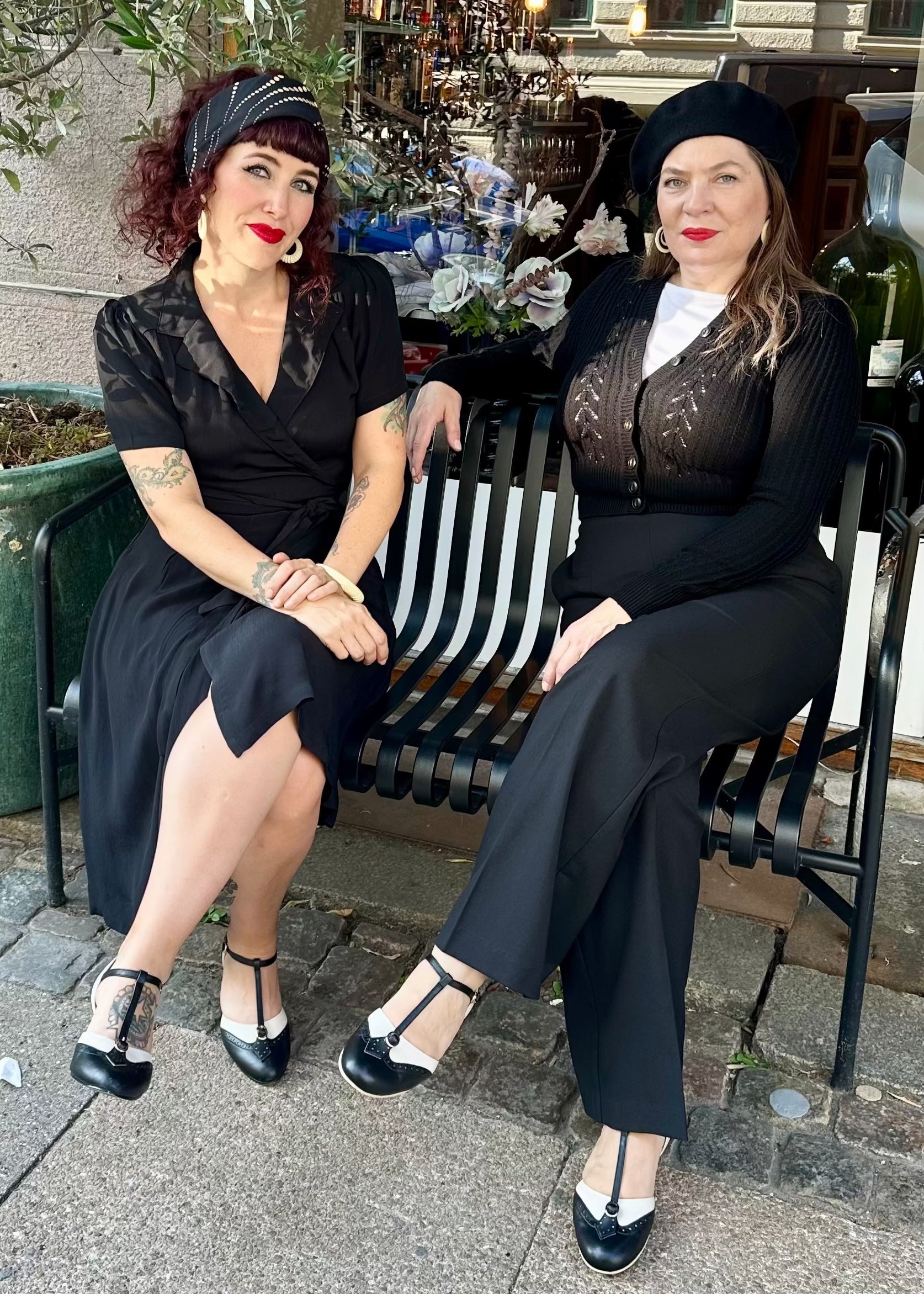 Slåom kjole i sort slåom kjole Seamstress Of Bloomsbury