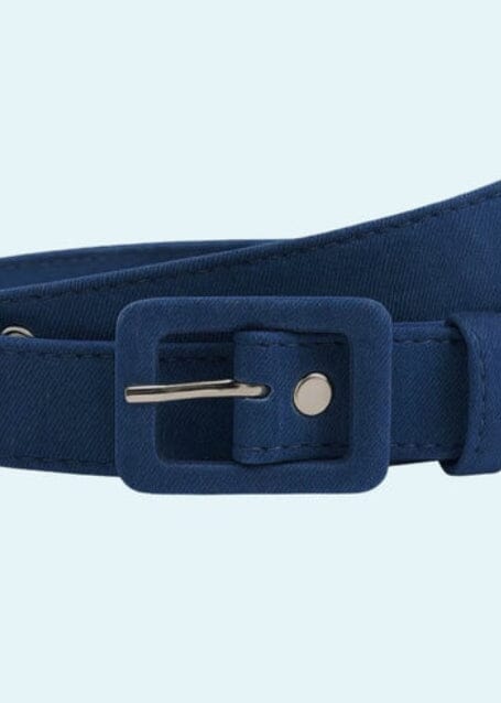 Smalt bælte - lys blå denimlook bælte Daisy Dapper