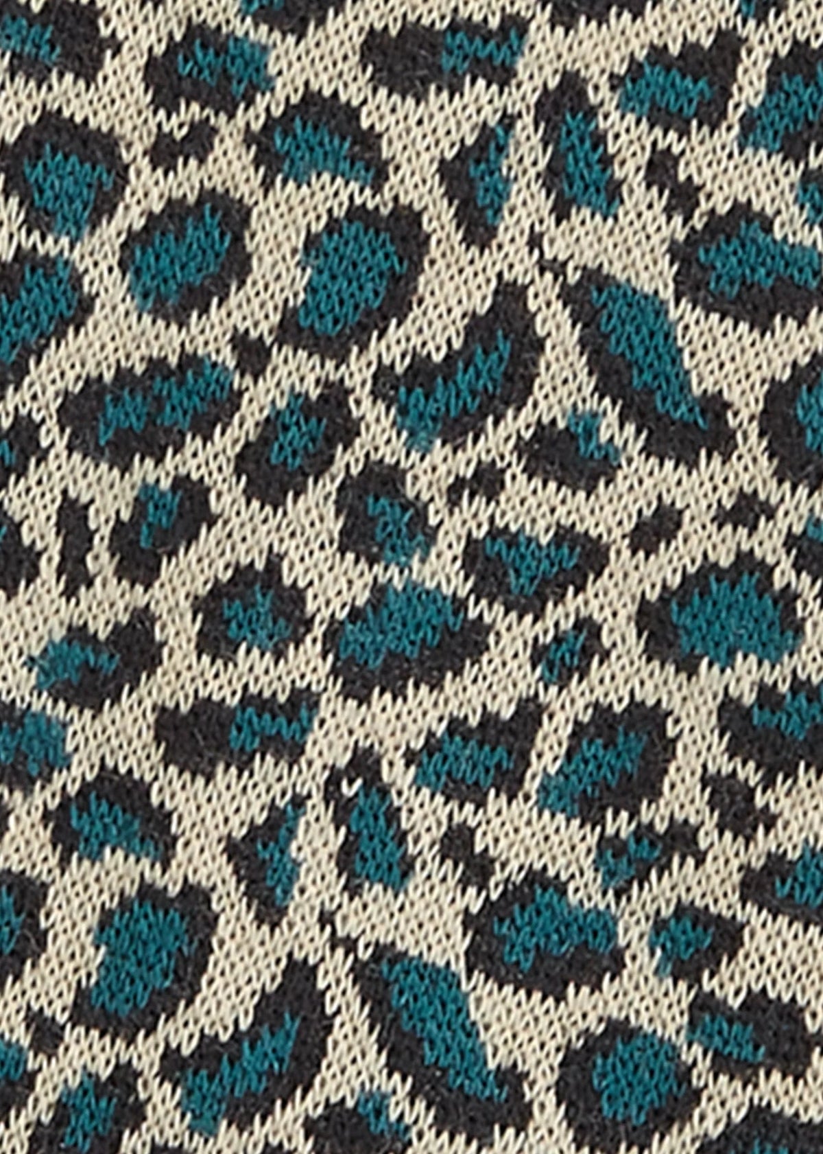 Strik handsker - blå leopard handsker King Louie