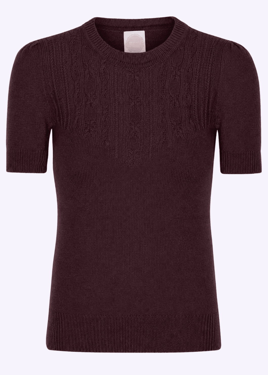 Sweater Girl's Staple Sweater - Plum strik Emmy Design