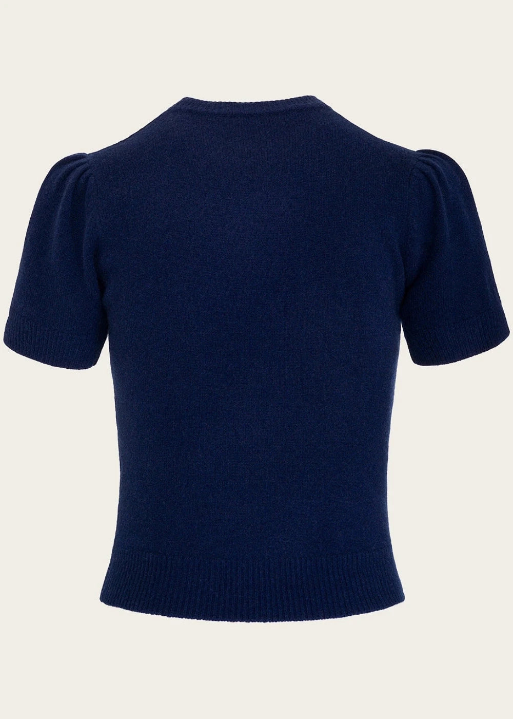 The Cashmere Staple Sweater - Midnight Blue strik top Emmy Design