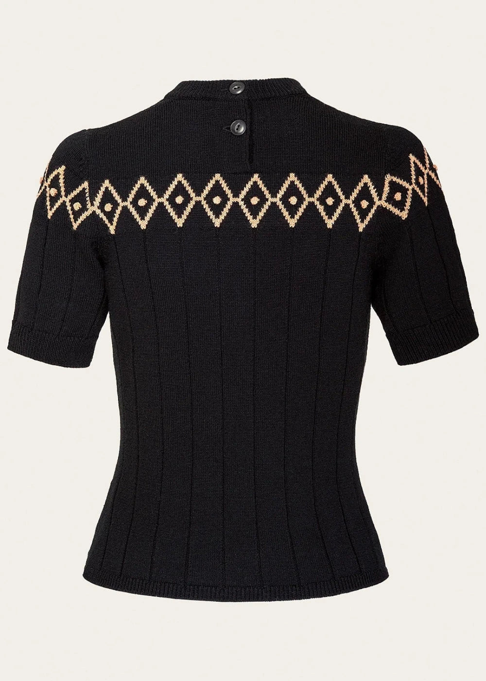 The Darling Diamond Top - Black strik top Emmy Design