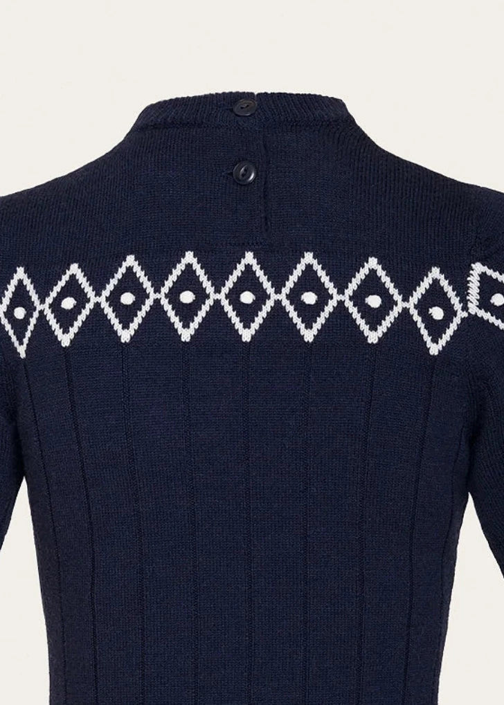 The Darling Diamond Top - Navy strik top Emmy Design