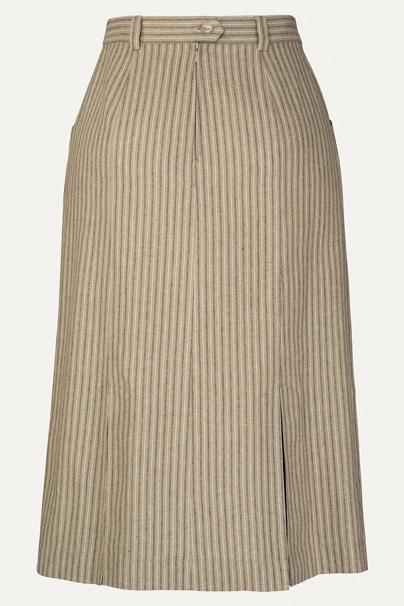 The Flirty 30's Skirt nederdel i taube nålestribet Nederdel Emmy Design
