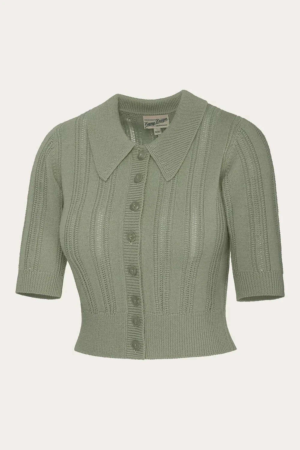 The Non Contrast Cardigan - Lys grøn bluse Emmy Design