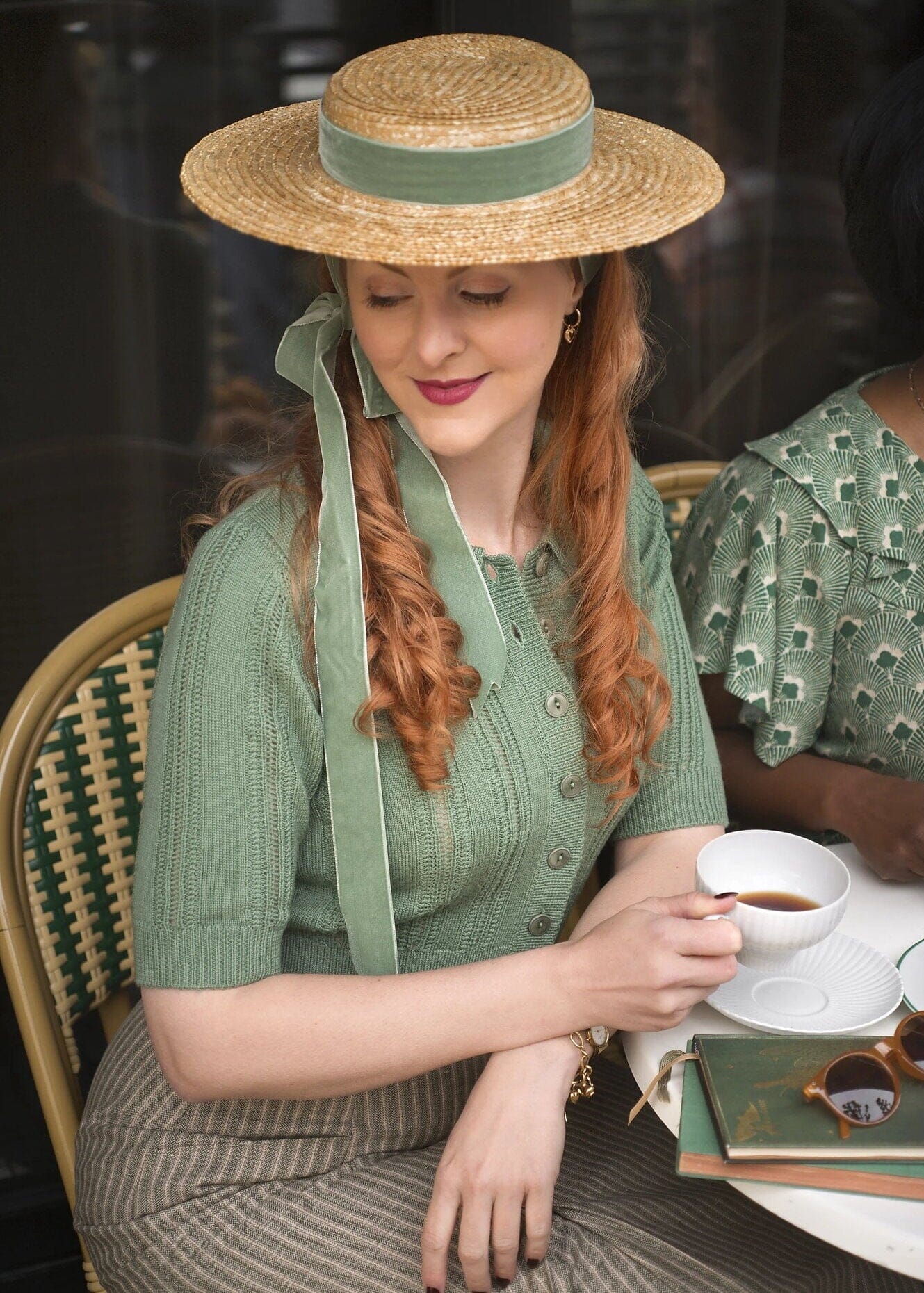 The Non Contrast Cardigan - Lys grøn bluse Emmy Design