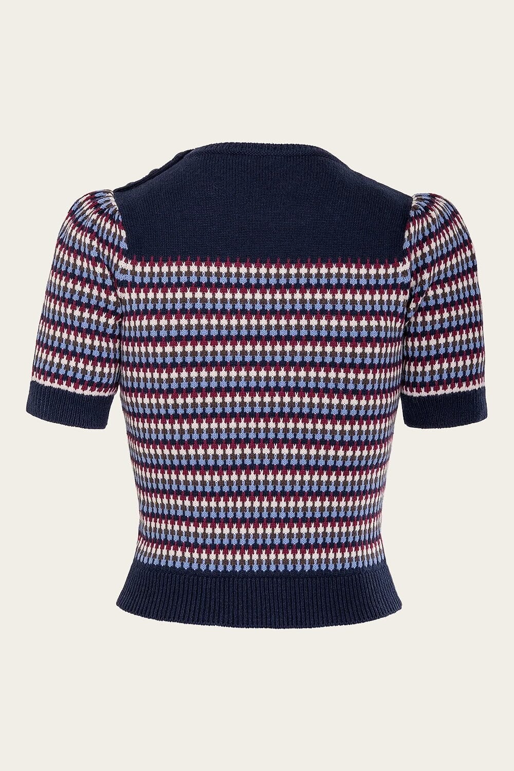 The Technicolor Top - Navy bluse Emmy Design