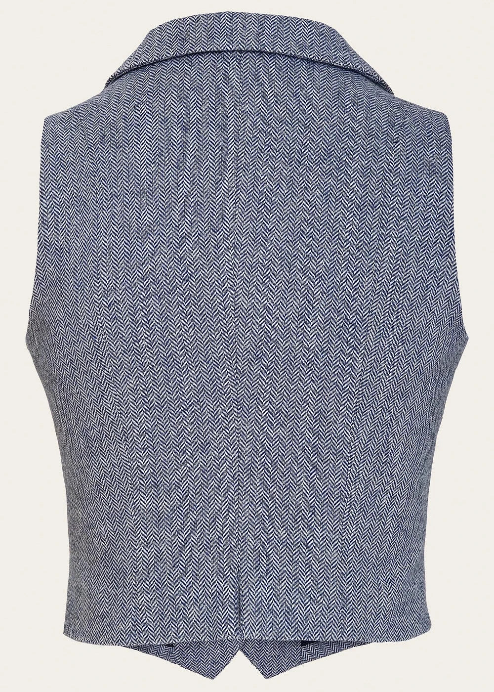 The Watchmaker’s Waistcoat - Midnight & ivory wool tweed vest Emmy Design