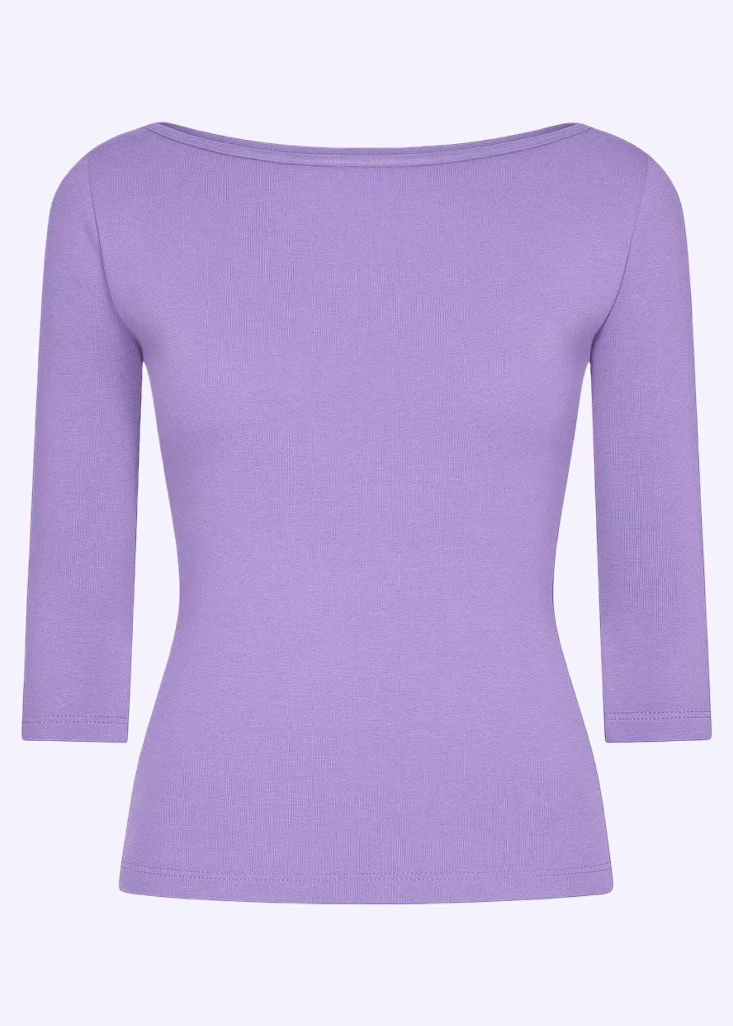Vendbar boatneck top i lavendel jersey top Daisy Dapper