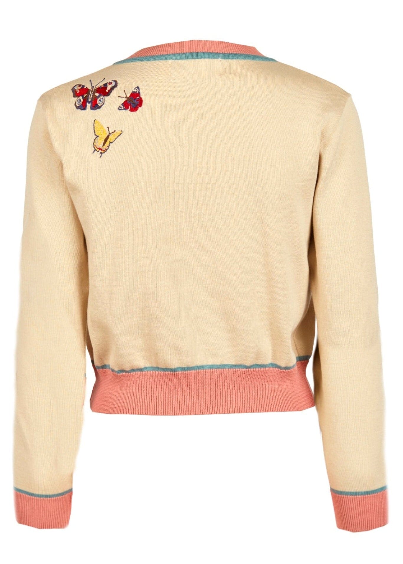 Vera Cardigan – Cream Butterflies Strik Palava