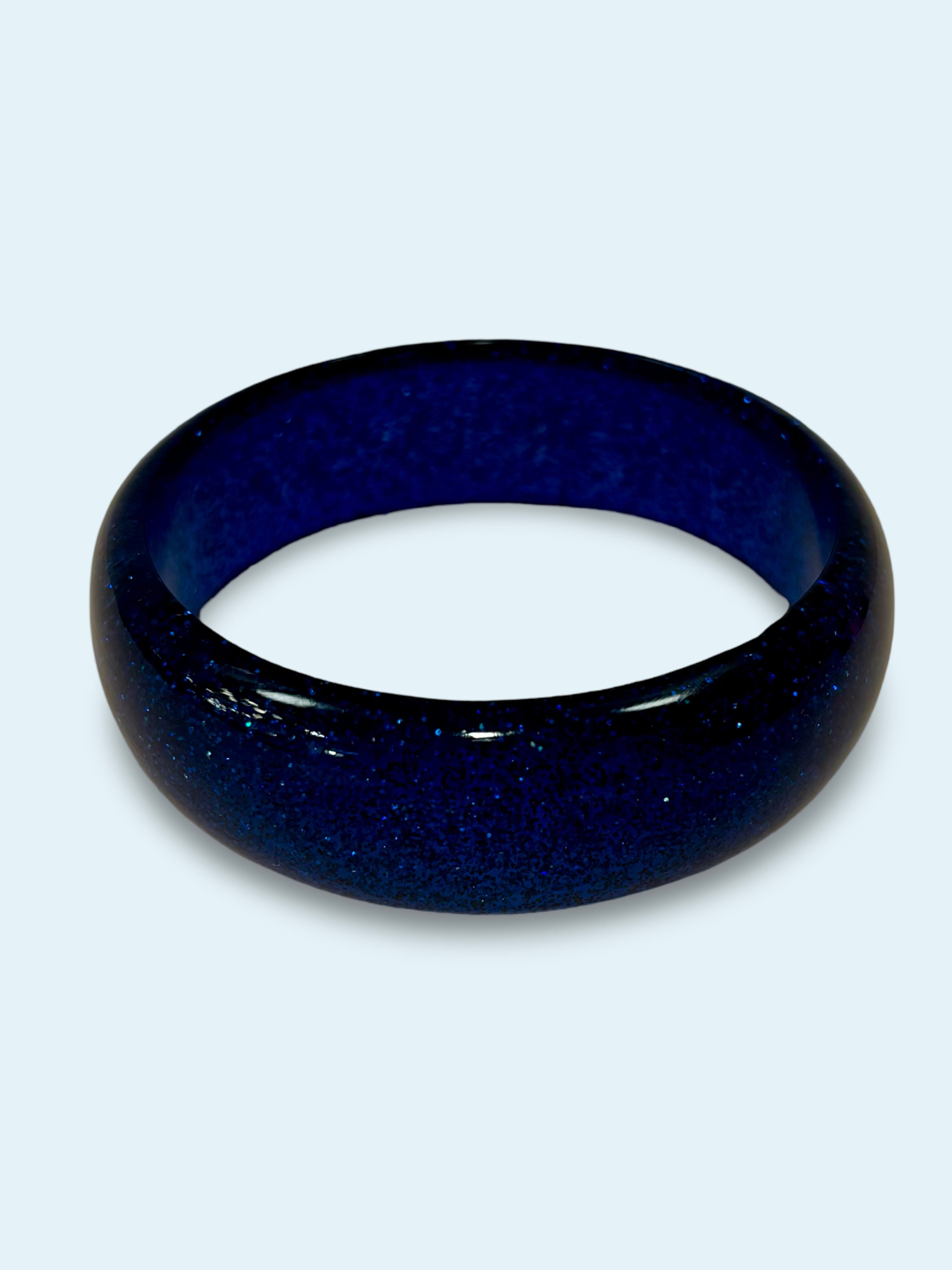 Vintage style armbånd, Kongeblå med glitter Accessories Rock It Rosie